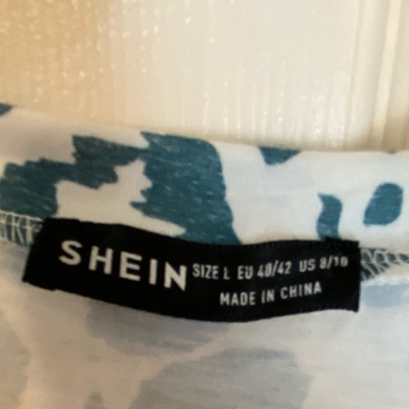 Shein Blue animal Print Dress - Picture 4 of 5